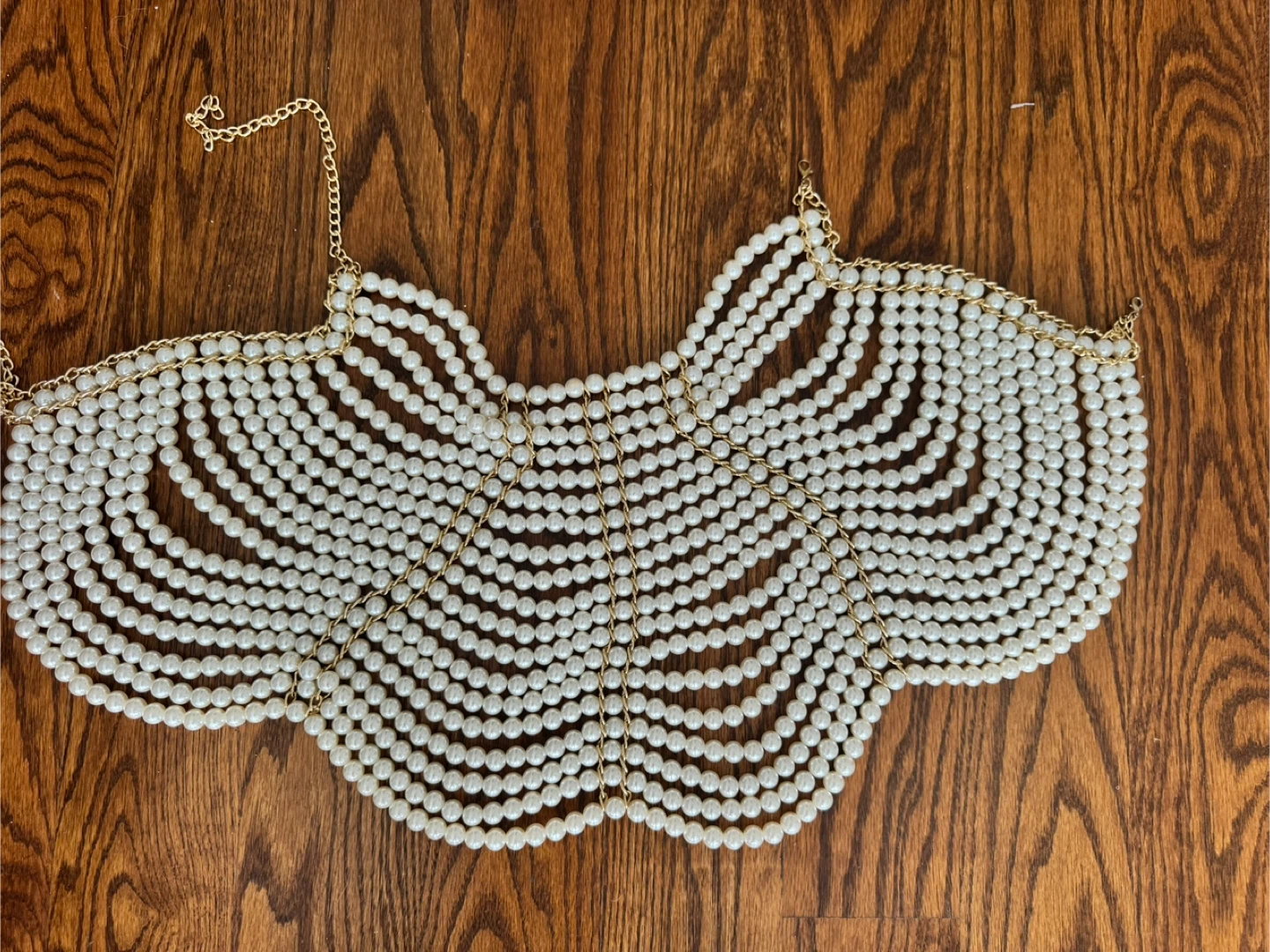 Pearl and Gold Chain Body Harness - photo 5