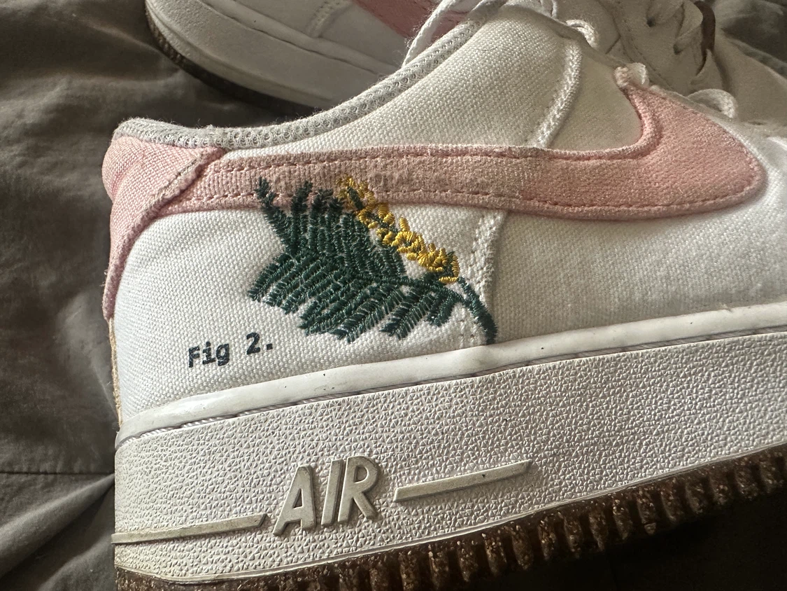 Nike Air Force 1 White Pink Floral Sneakers - photo 3