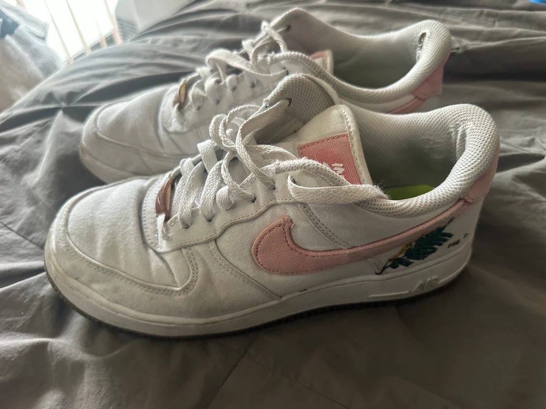 Nike Air Force 1 White Pink Floral Sneakers - photo 5