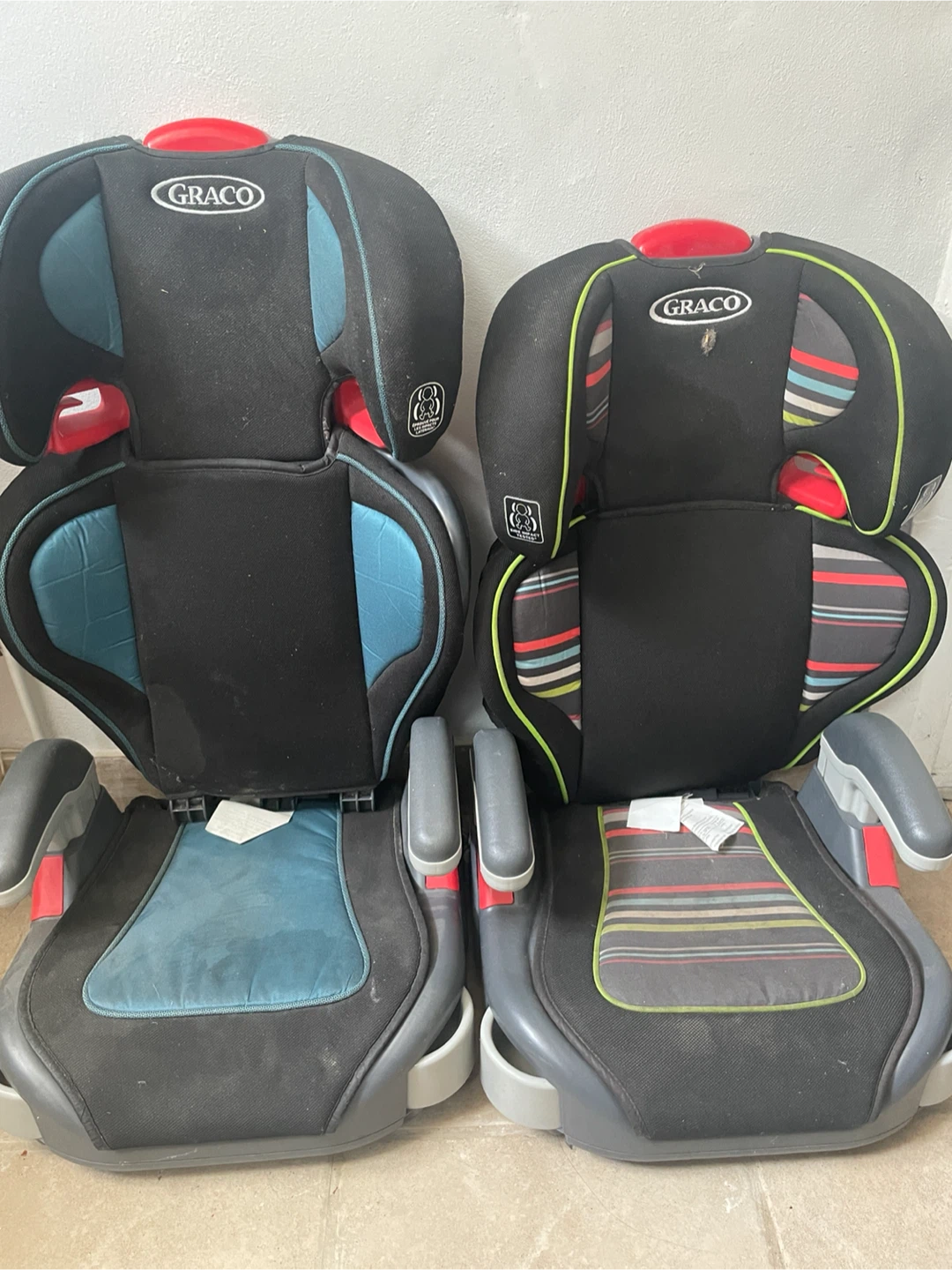 Graco Booster Car Seat - Blue/Gray and Stripe - photo 3