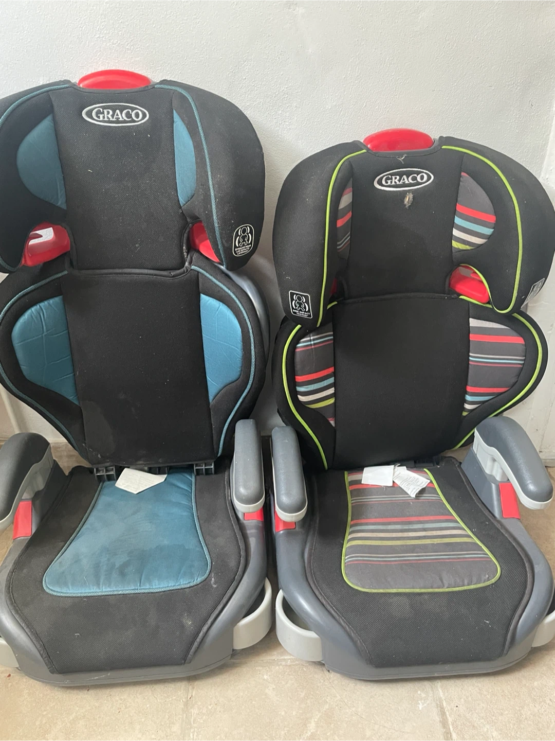 Graco Booster Car Seat - Blue/Gray and Stripe - photo 4