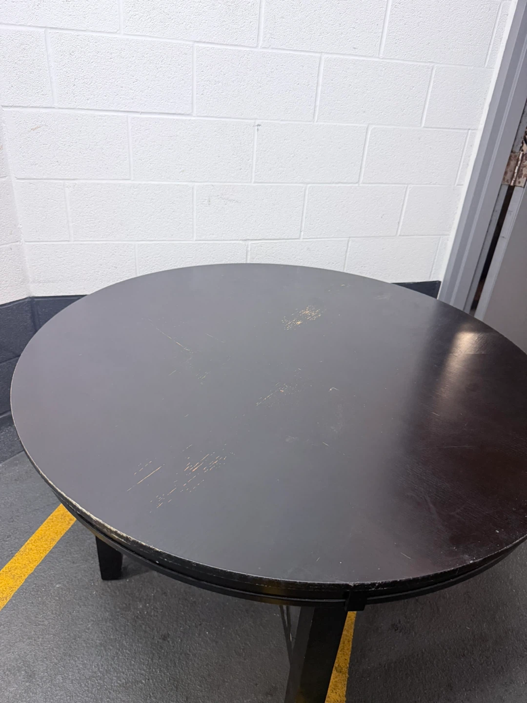 Round Dining Table - Modern/Rustic Style - Black - photo 2
