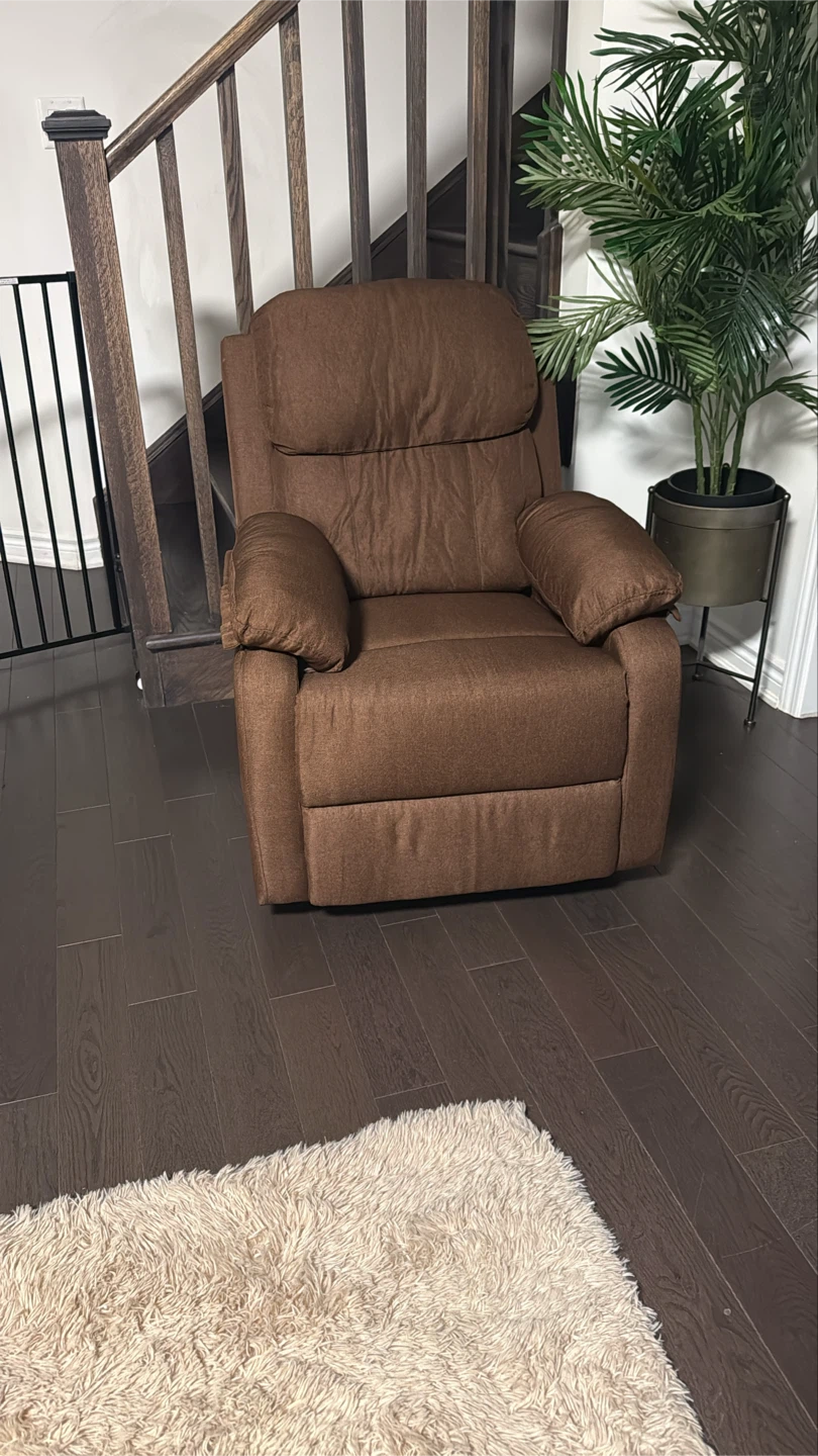 Brown Swivel Recliner Chair - photo 3