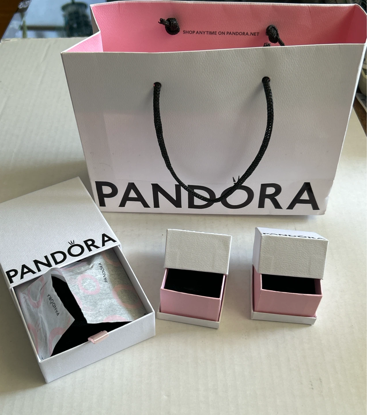 Pandora Gift Bag and Ring Boxes