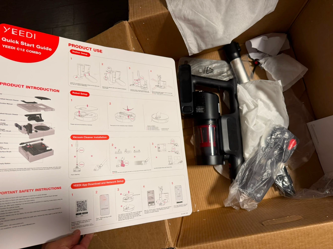 YEEDI C12 Combo Robot Vacuum and Mop