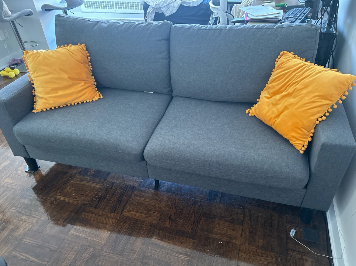 Grey Two-Seater couch - photo 4