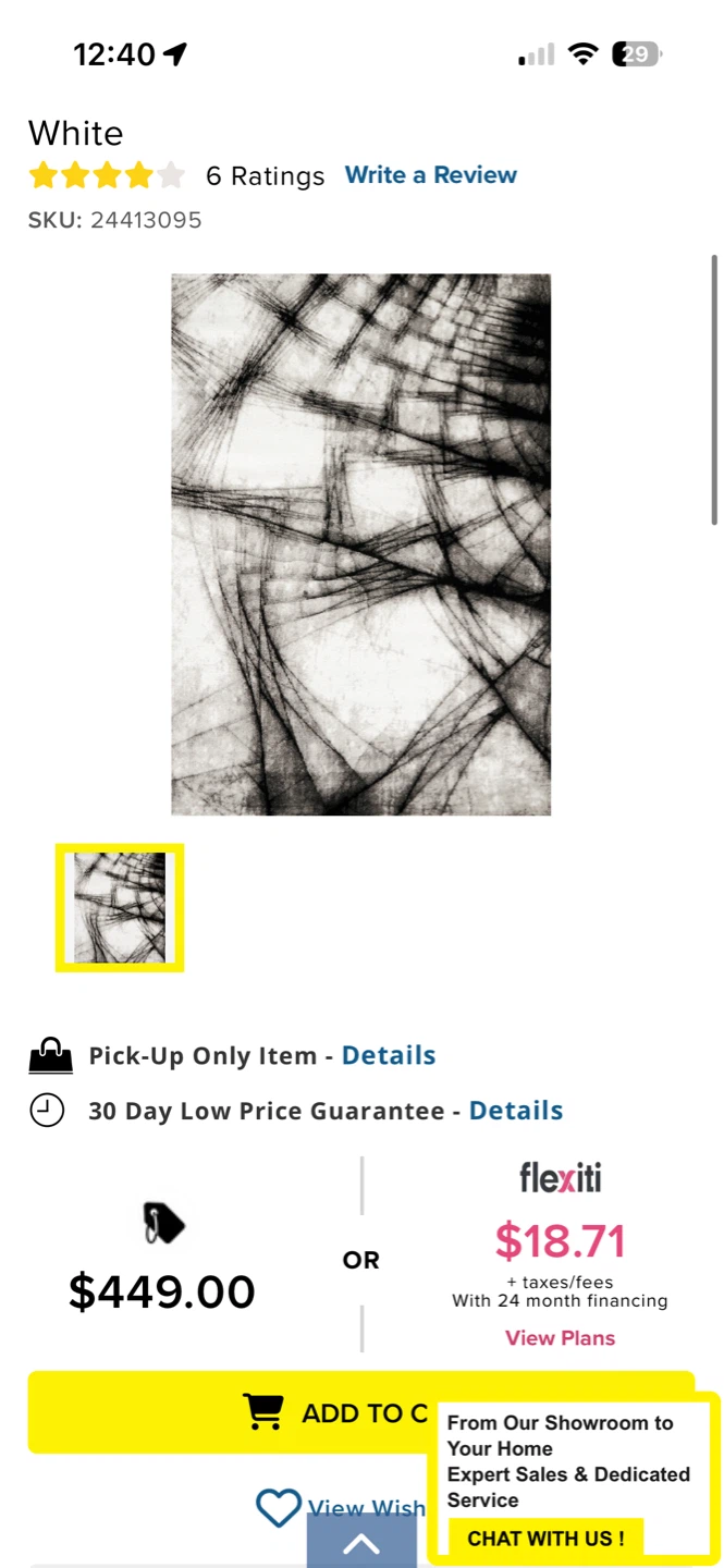 Abstract Line Rug - photo 3