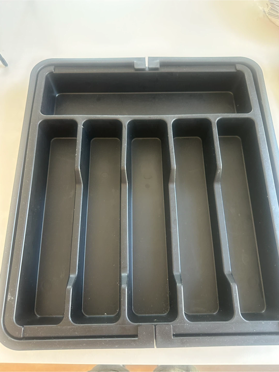 Black Utensil Organizer Tray