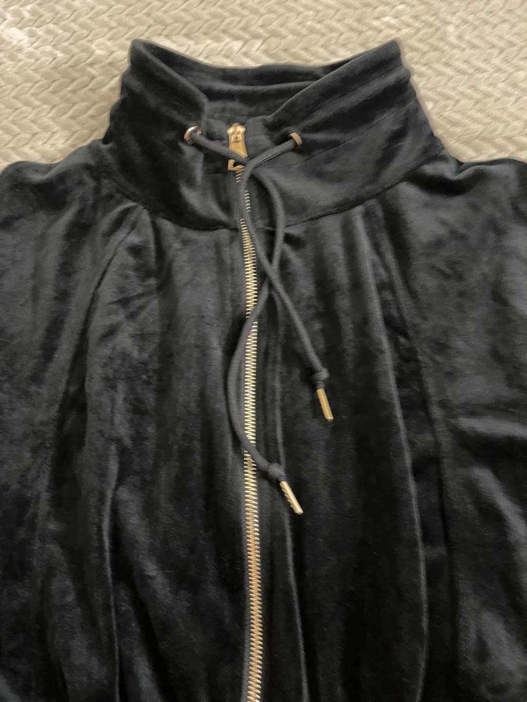 Lovedoem by Block Black Velour Track Jacket - photo 2