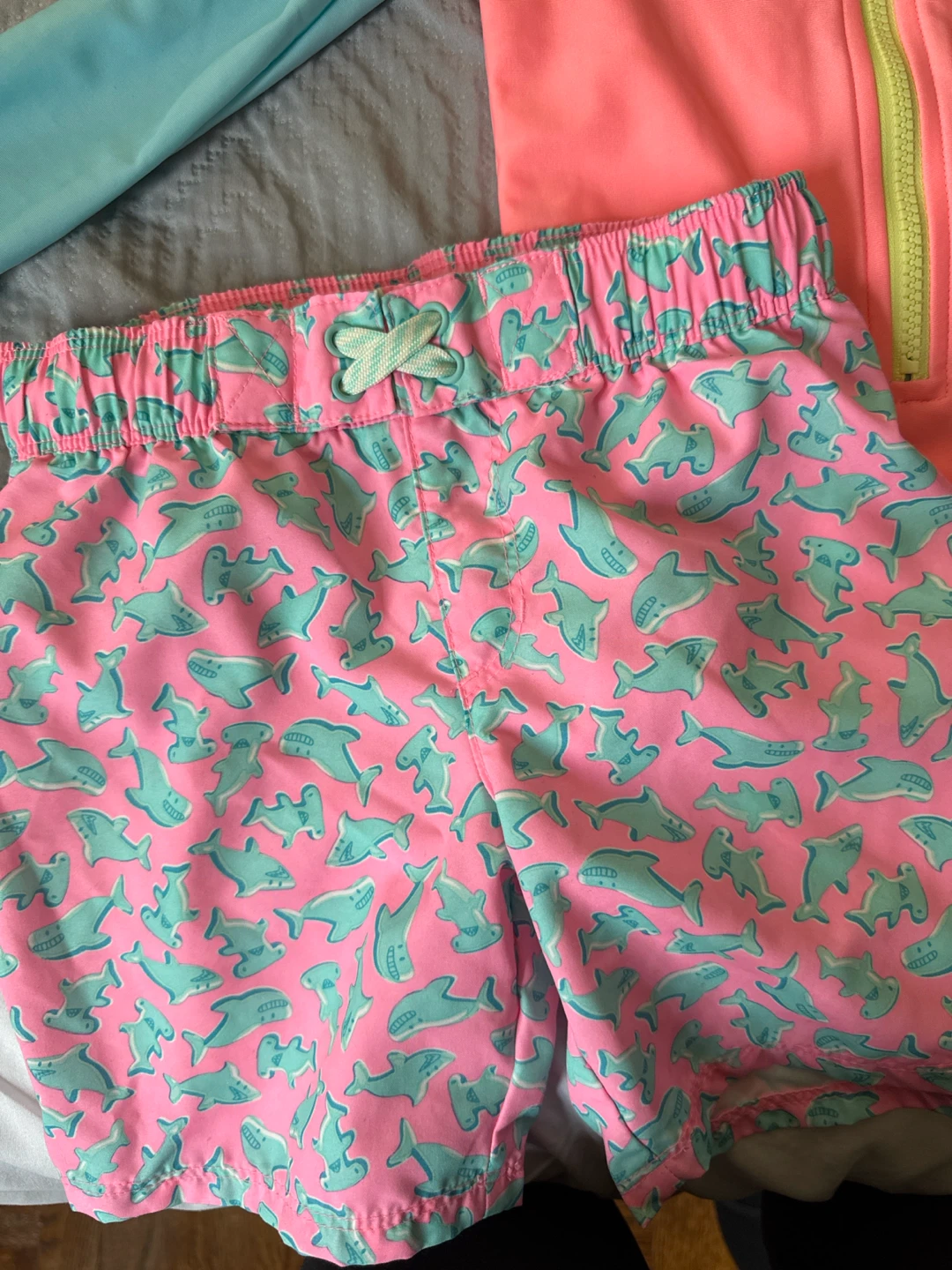 Cat & Jack Kids Swim Set - Rashguard, Swim Trunks, and Shoes - photo 2