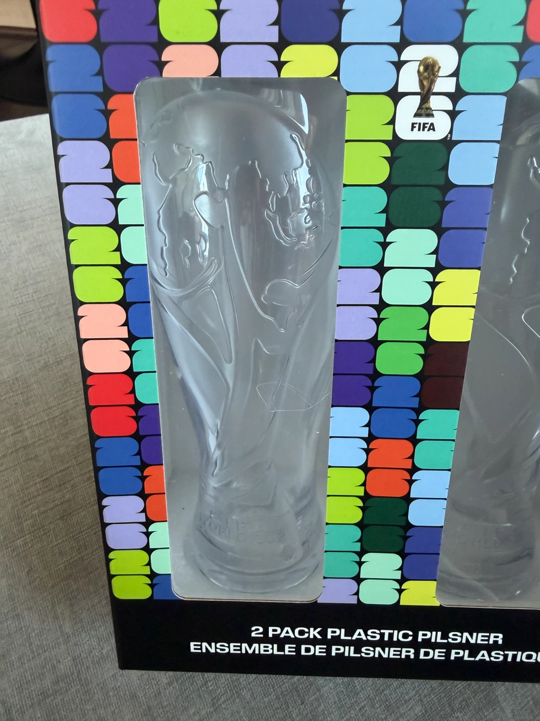 FIFA World Cup 2 Pack Plastic Pilsner Glasses 17oz / 500mL - photo 4