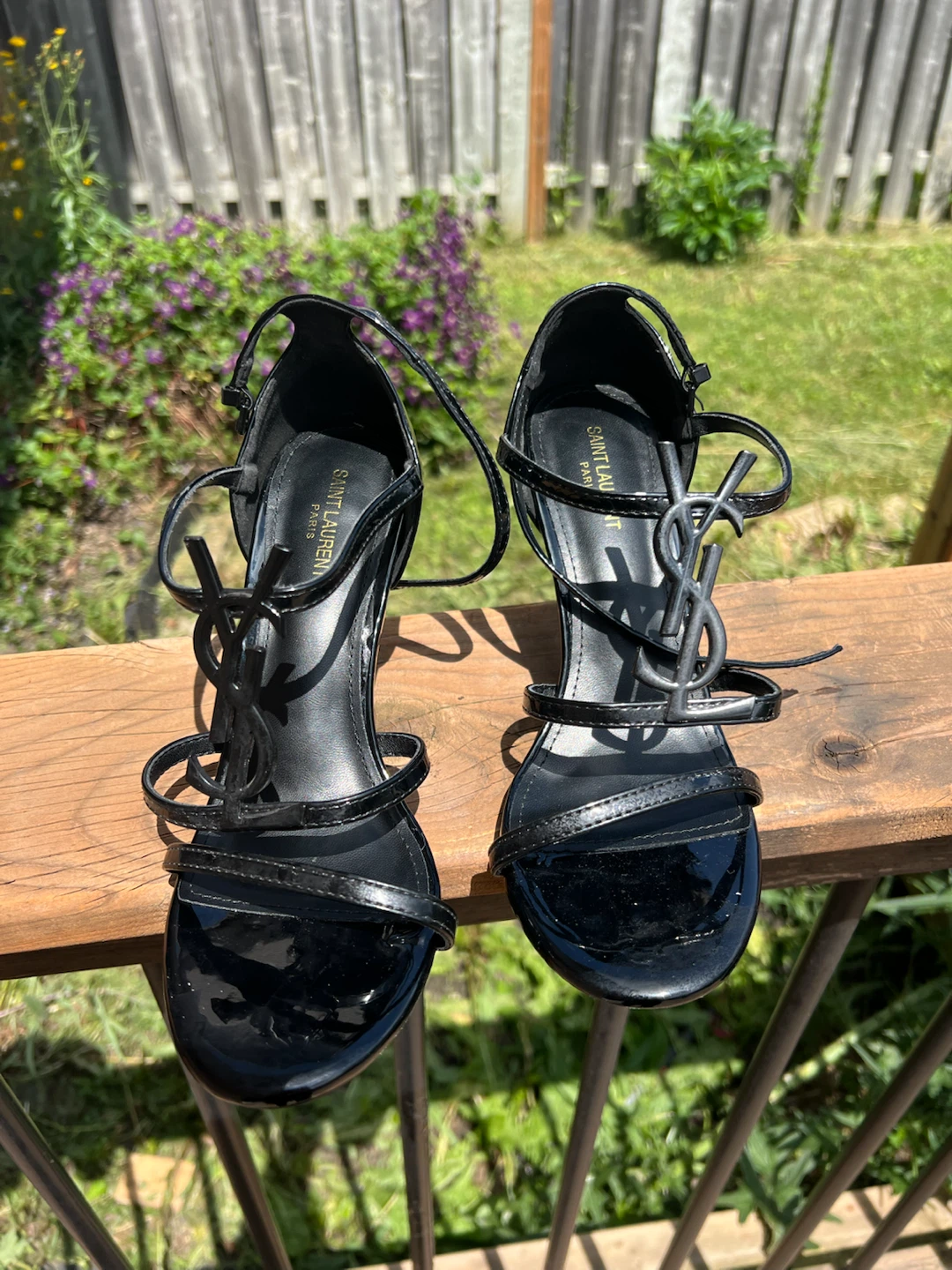 YSL Black Heels size 7