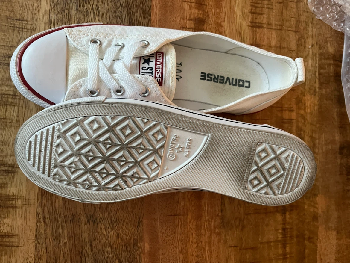 Converse All Star White Canvas Shoes - photo 2