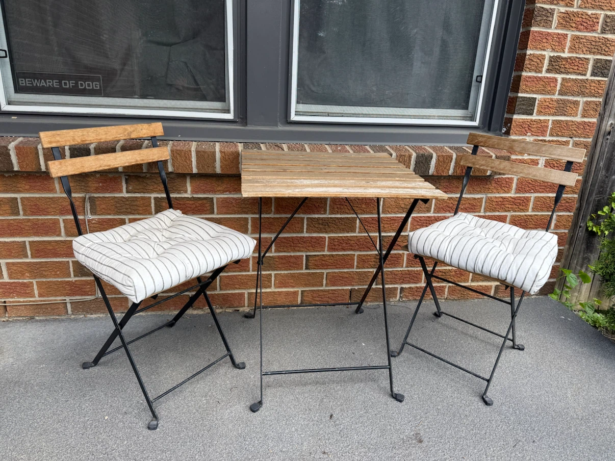 IKEA Bistro Set with cushions