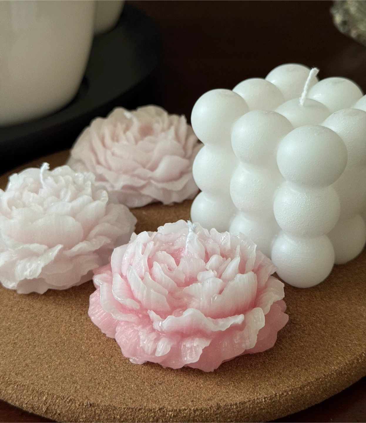 Candle Set - Bear, Flowers, Bubble - photo 2