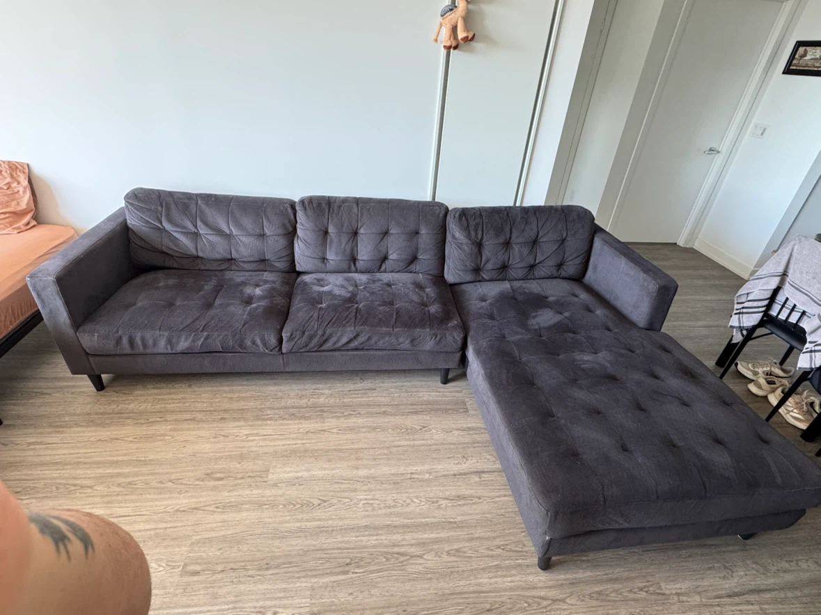 Dark Grey Sectional Sofa - photo 3