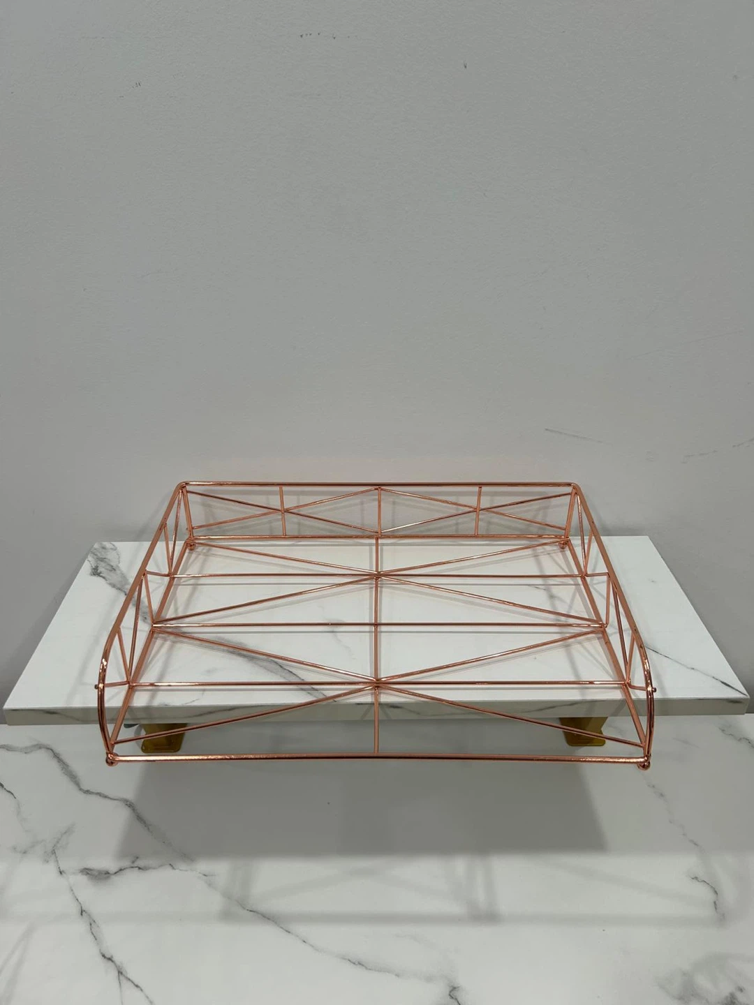 Rose Gold Wire Desk Organizers (Set of 4) - photo 4