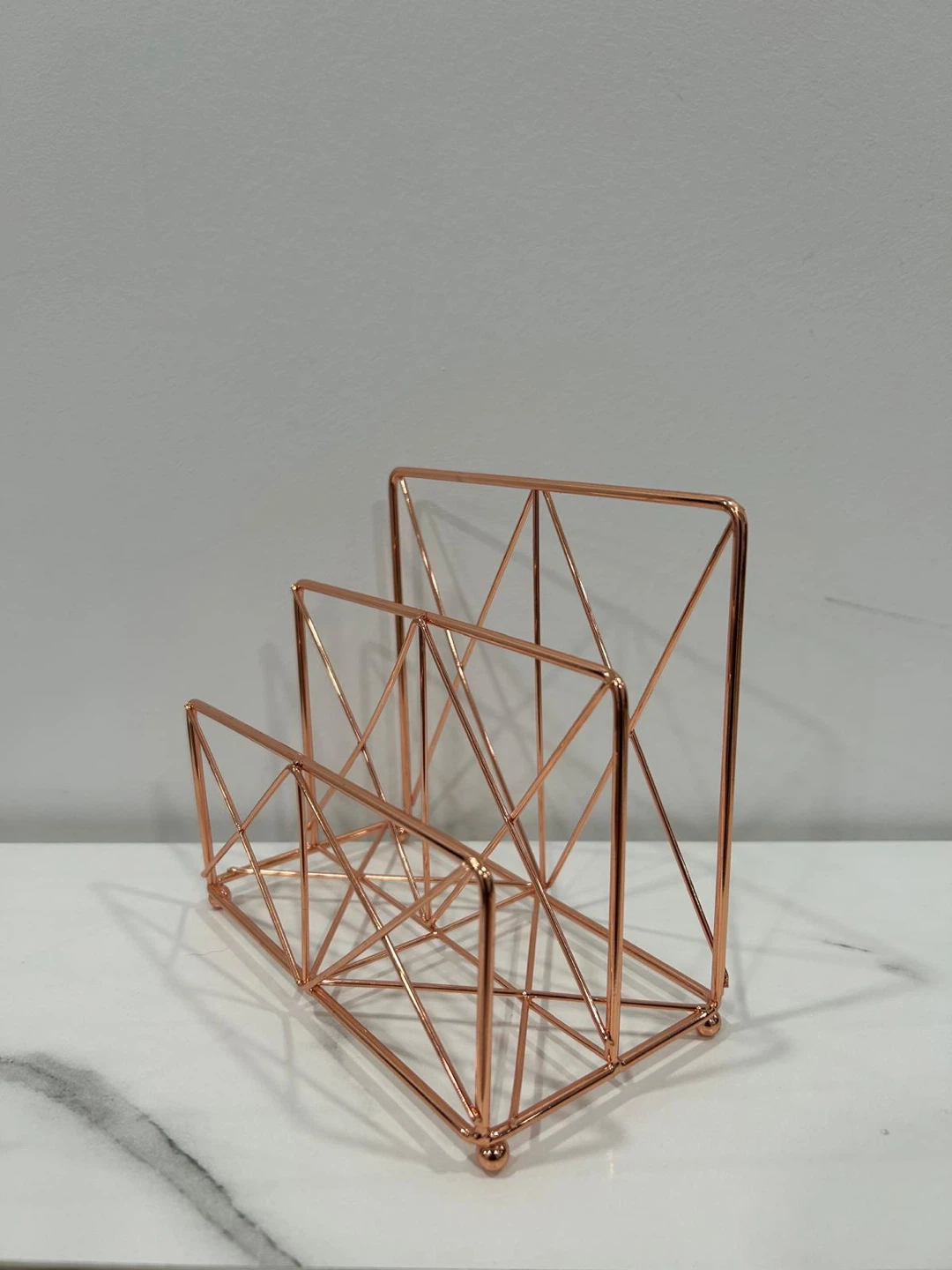 Rose Gold Wire Desk Organizers (Set of 4) - photo 5