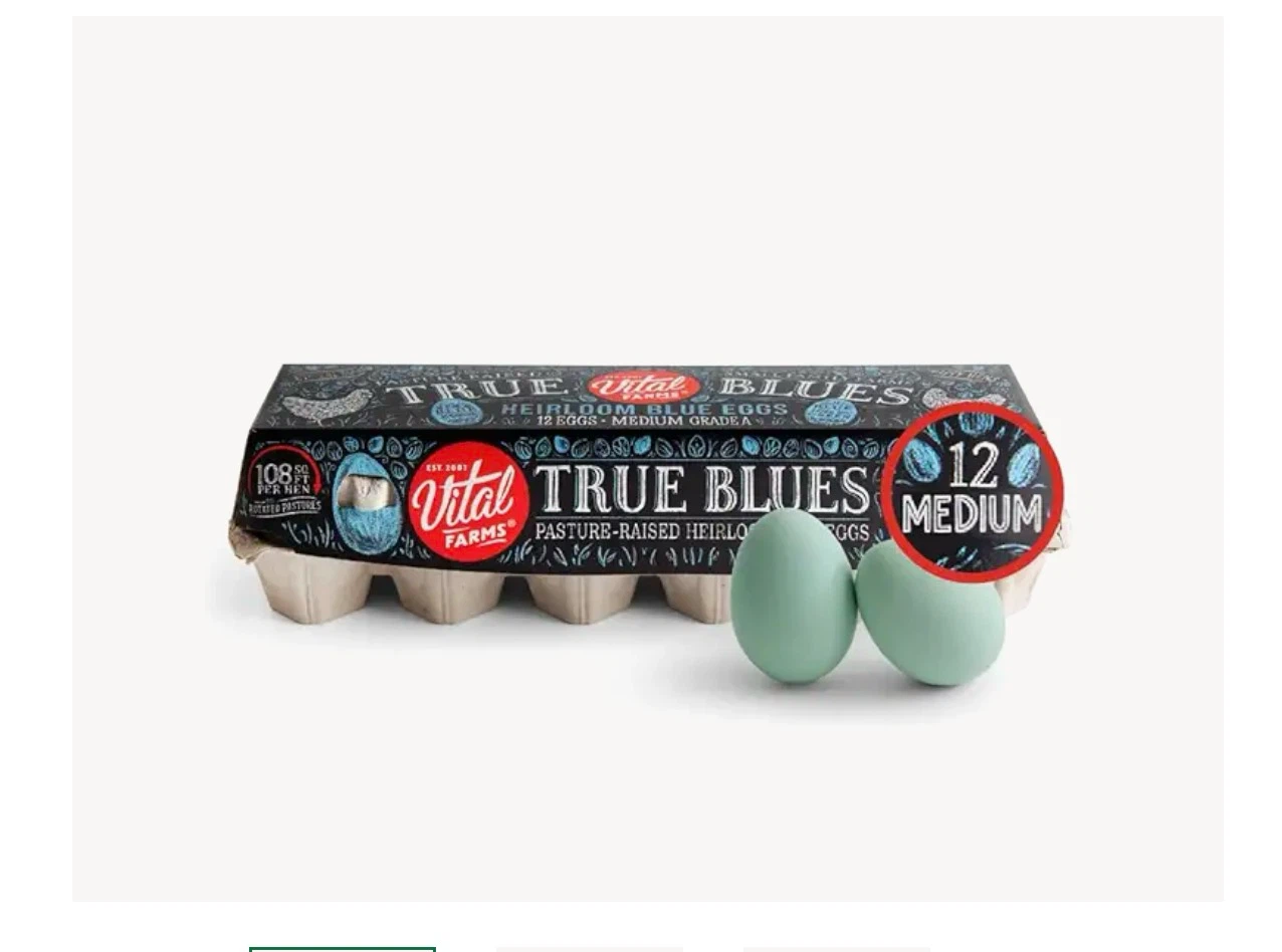 Nature's Yoke Heirloom Blue Free-Range Eggs, 18 Count, Medium - photo 2