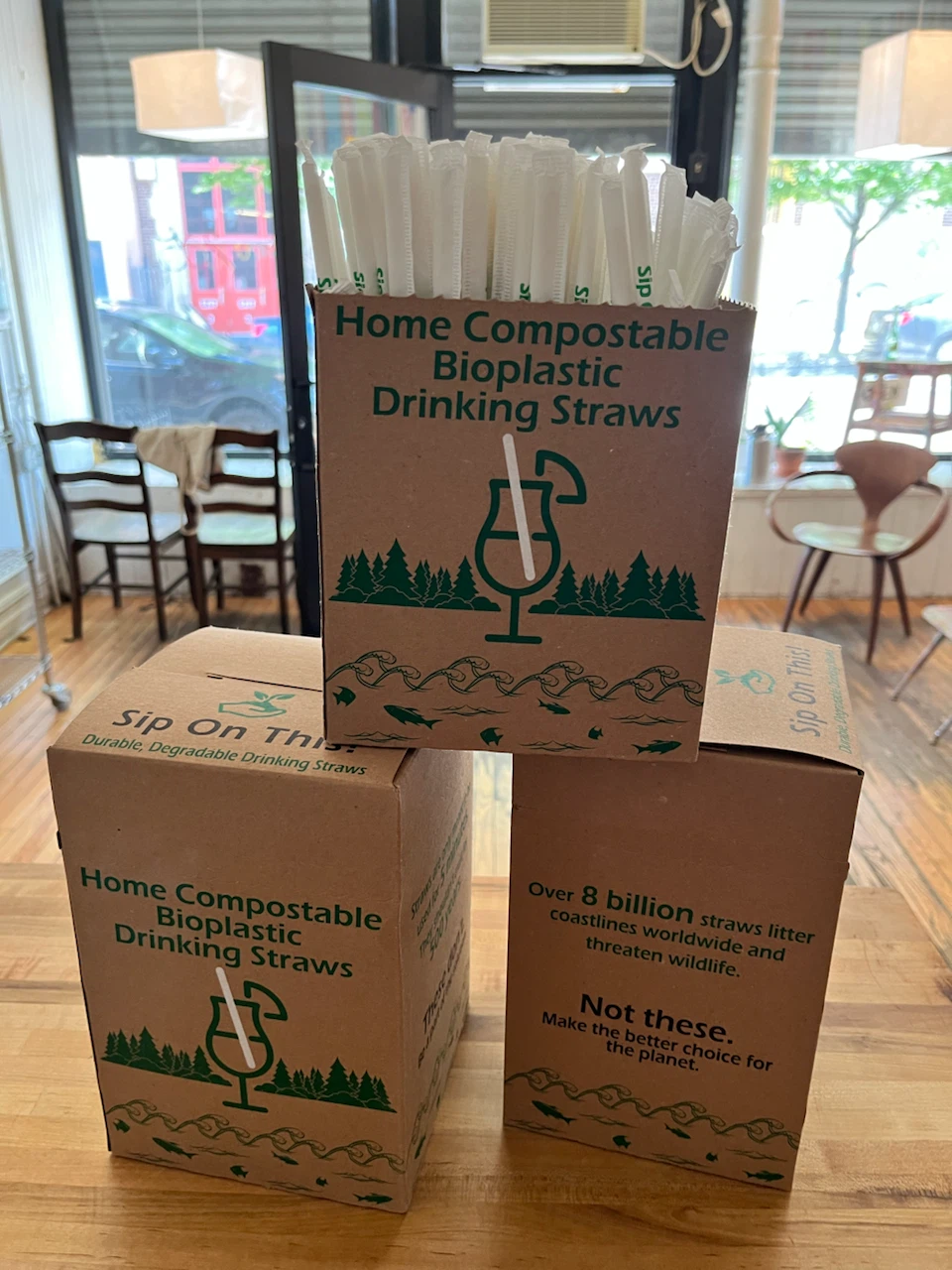 Home Compostable Bioplastic Drinking Straws