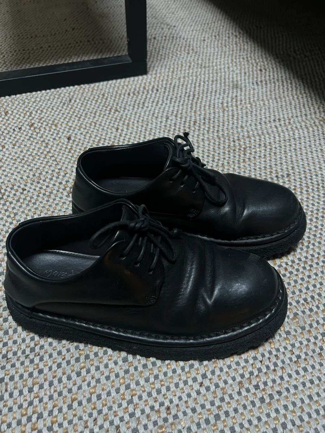 MARSÈLL Black Gomme Pallottola Pomice Derbys