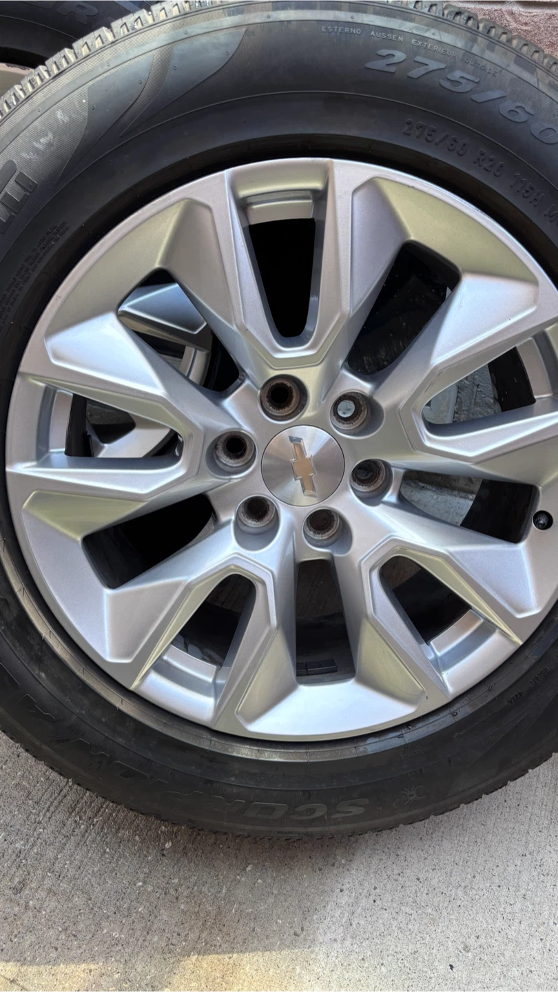 275 60R20 PIRELLI SCORPION ALL SEASON TYRES ON CHEVYSILVERADO