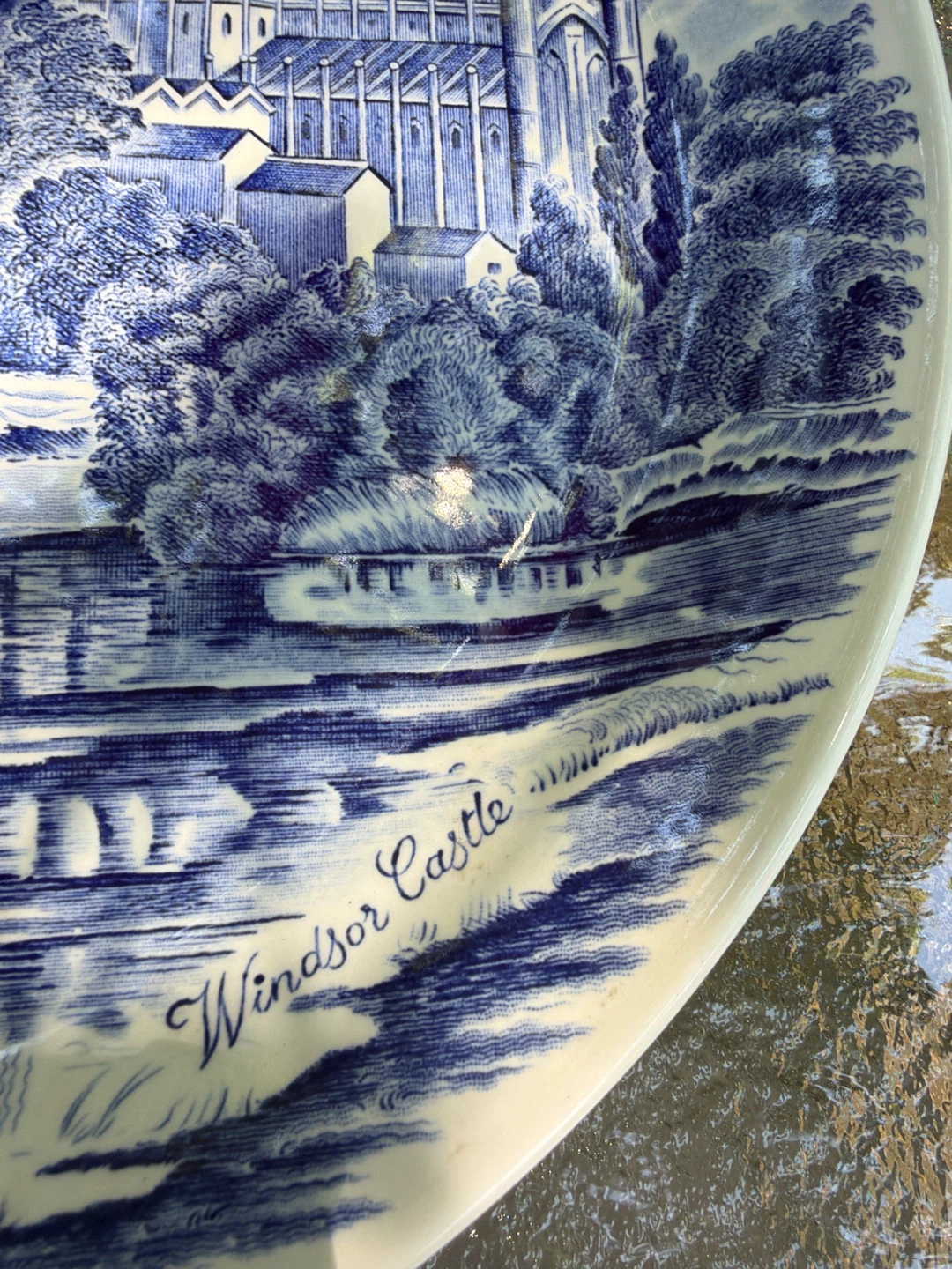 Johnson Bros. Windsor Blue & White Castle Plate - photo 4
