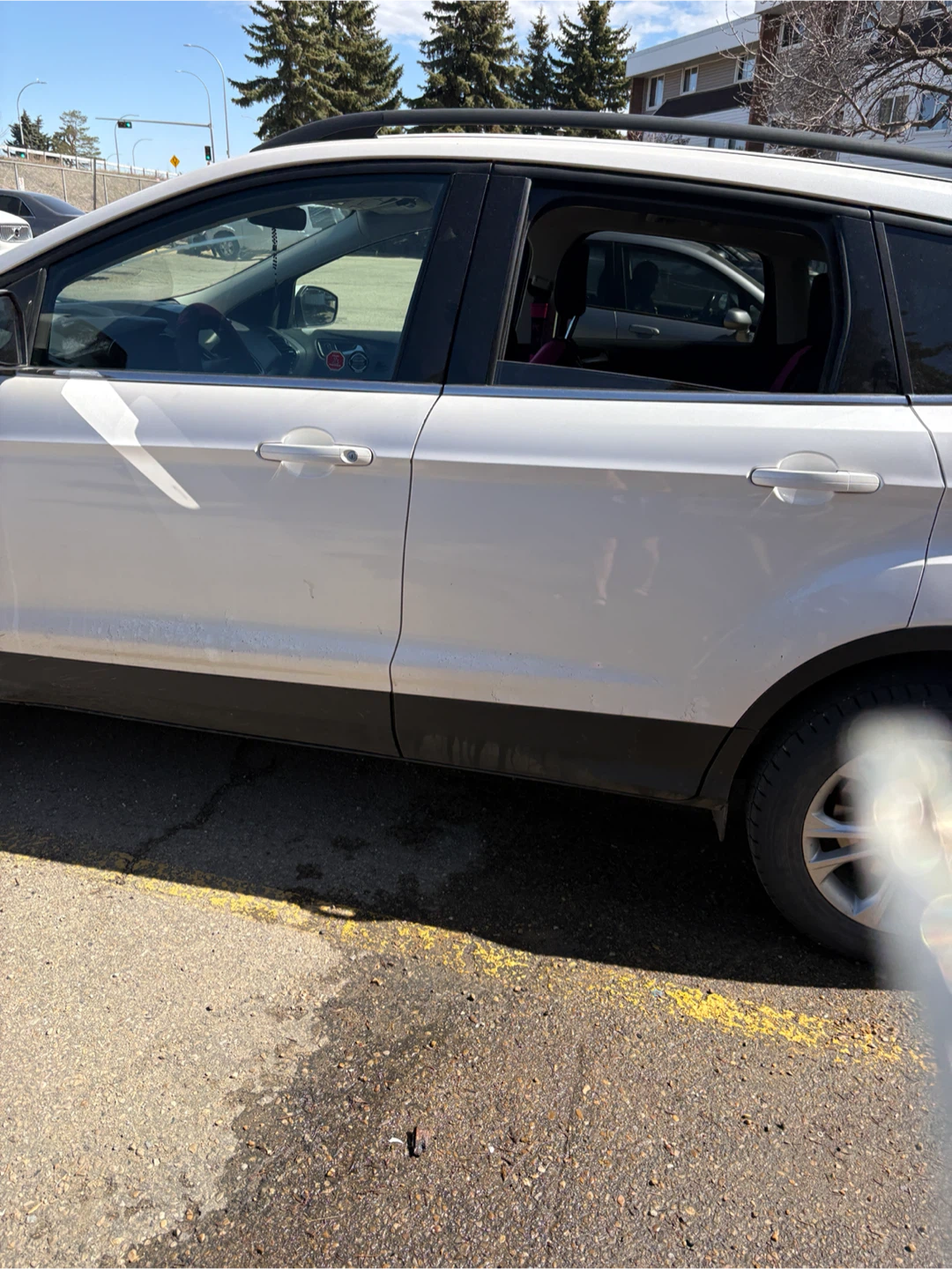White Ford Escape