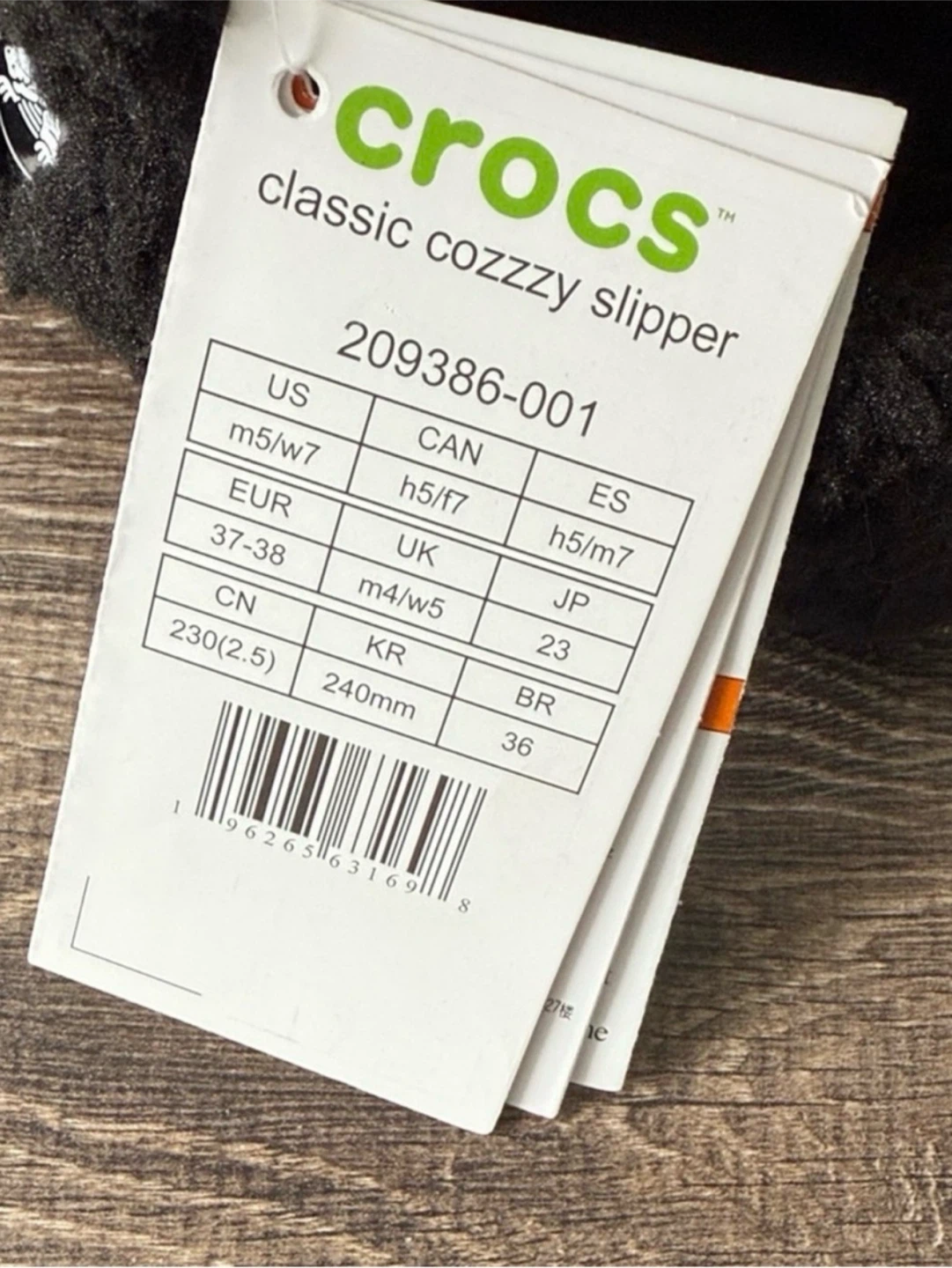 Crocs Classic Cozzzy Slipper - Black M5/W7 - photo 3