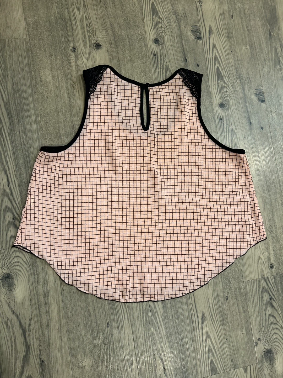 Pink Grid Pattern Tank Top - photo 5