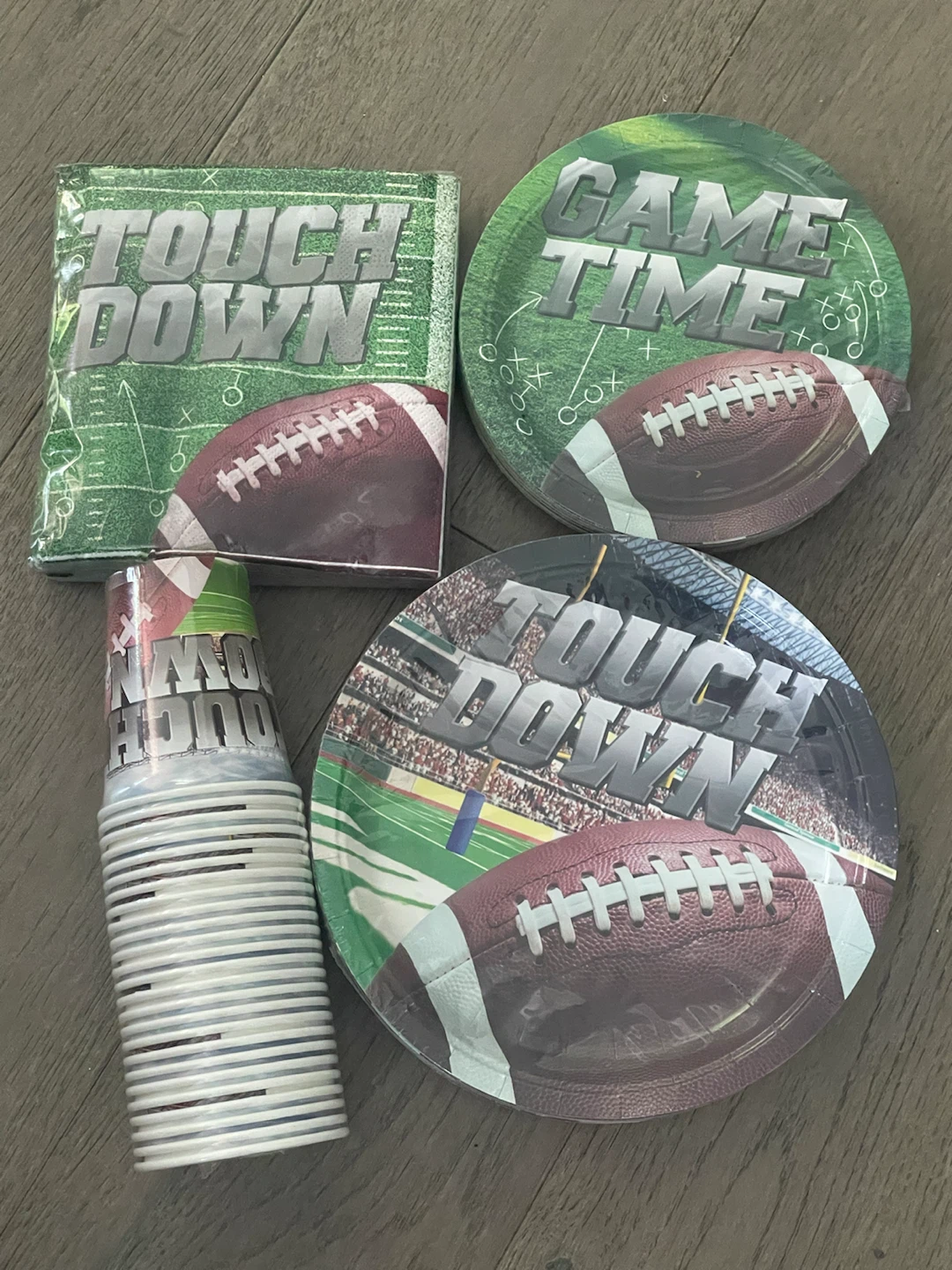 NEW! 25 Place Setting - Football Party Supplies Pack