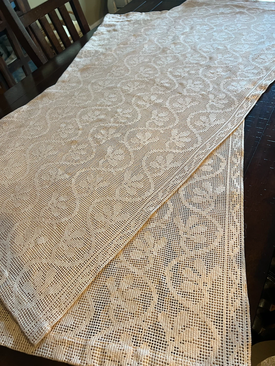 Vintage Inspired Textured Open-Weave Curtains - photo 3