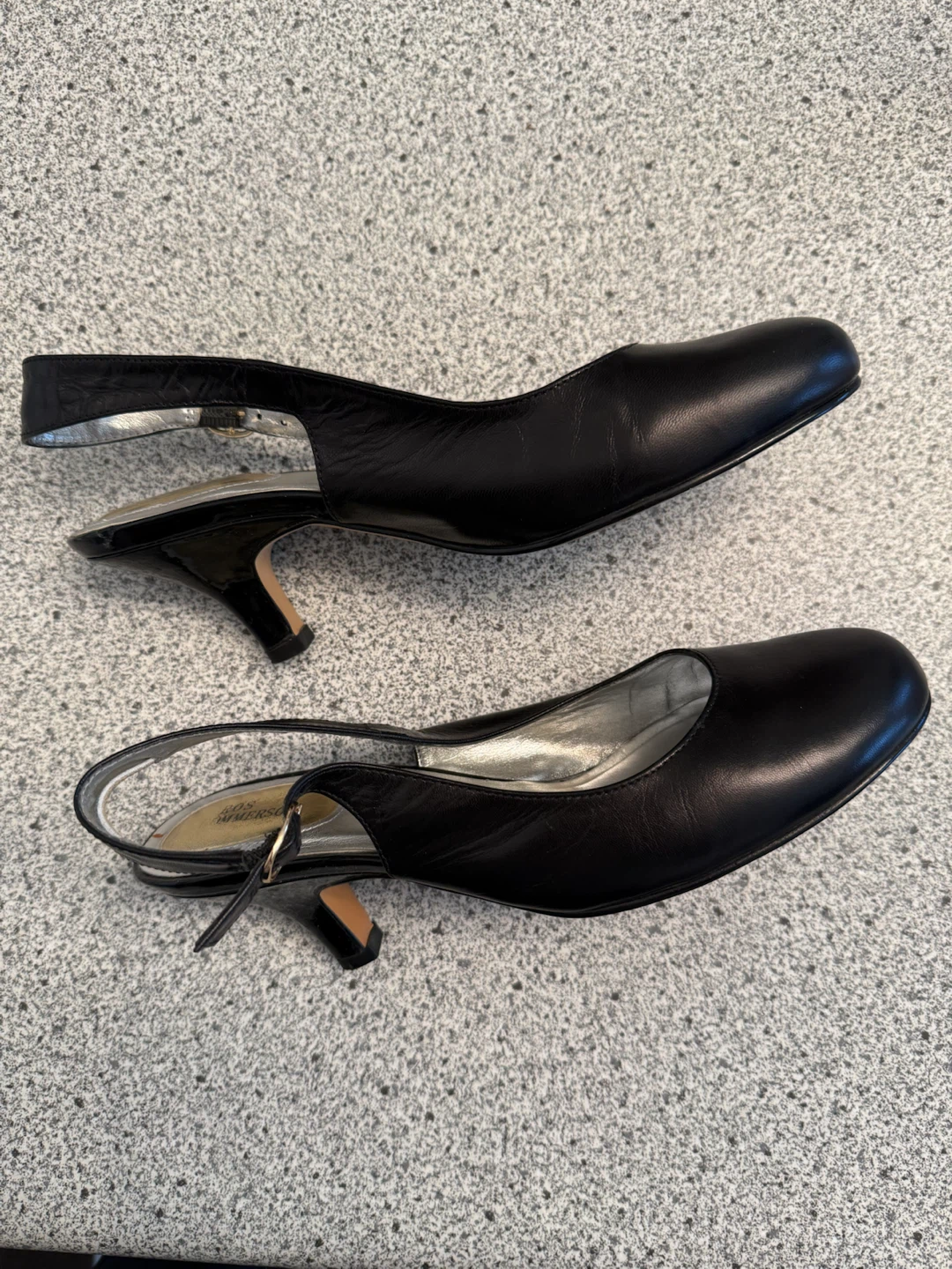 Black Slingback Heels by Ros Hommerson - photo 4