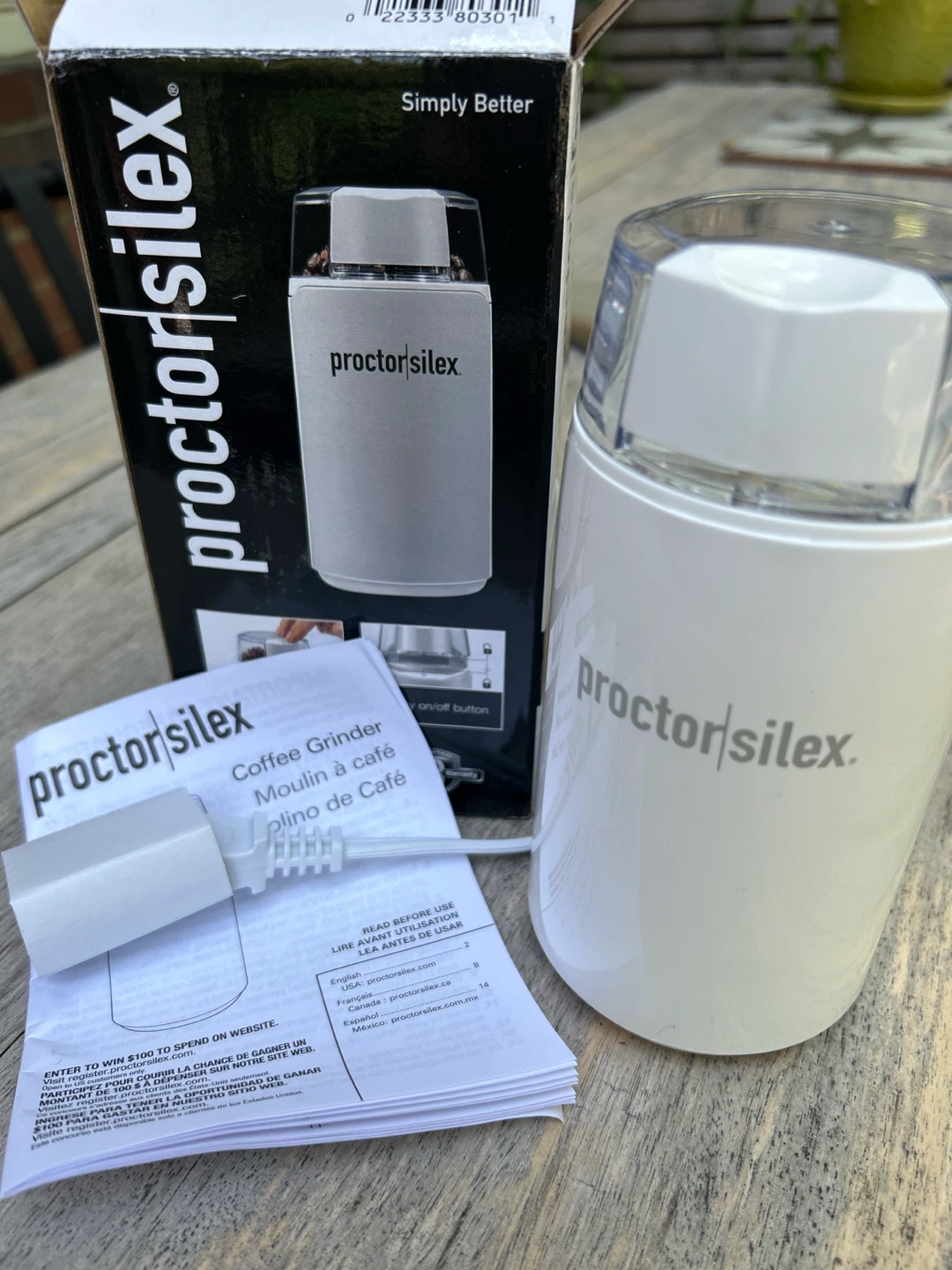 Proctor Silex Coffee Grinder