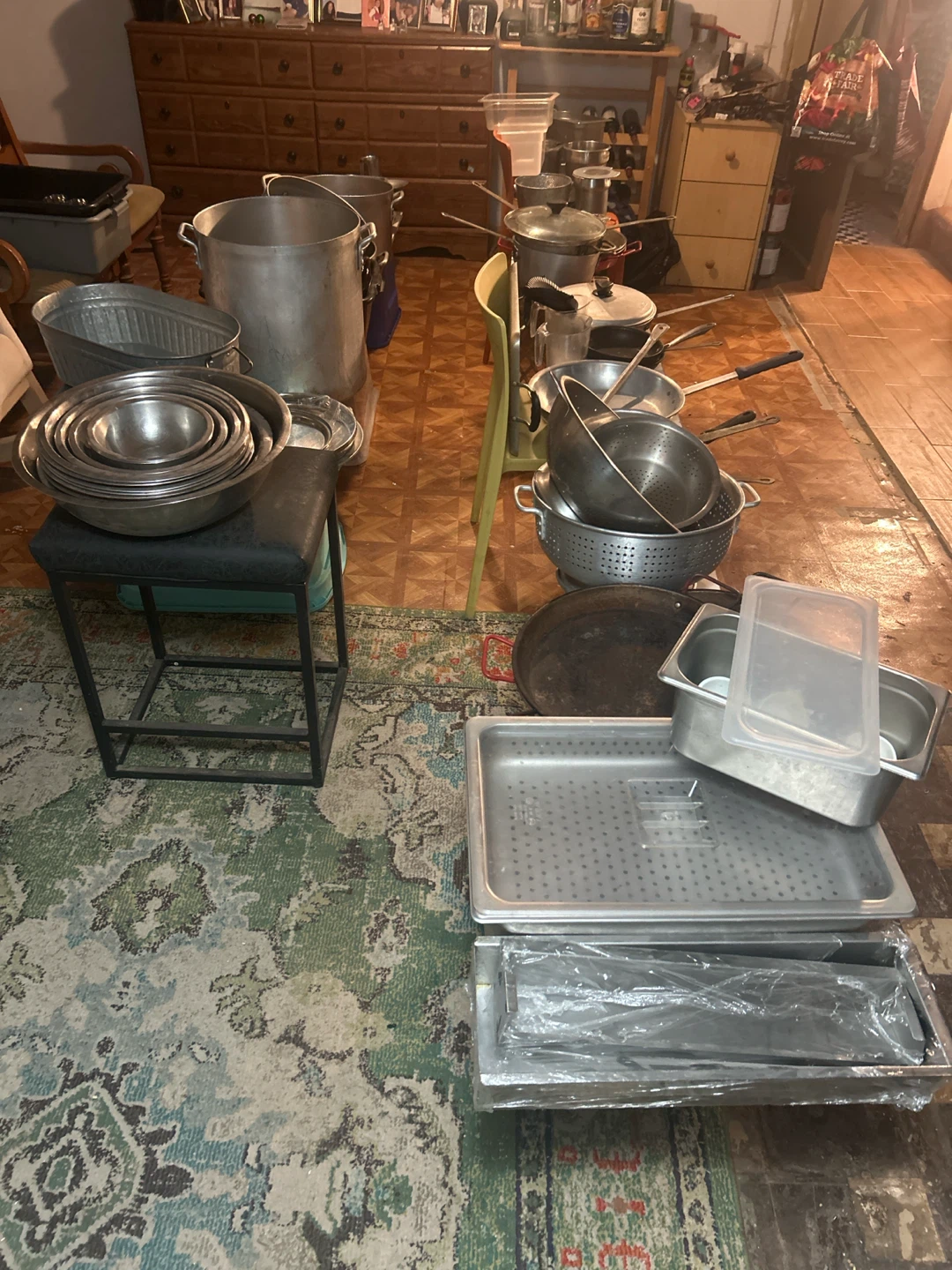Assorted Commercial Kitchen Cookware and Food Pans