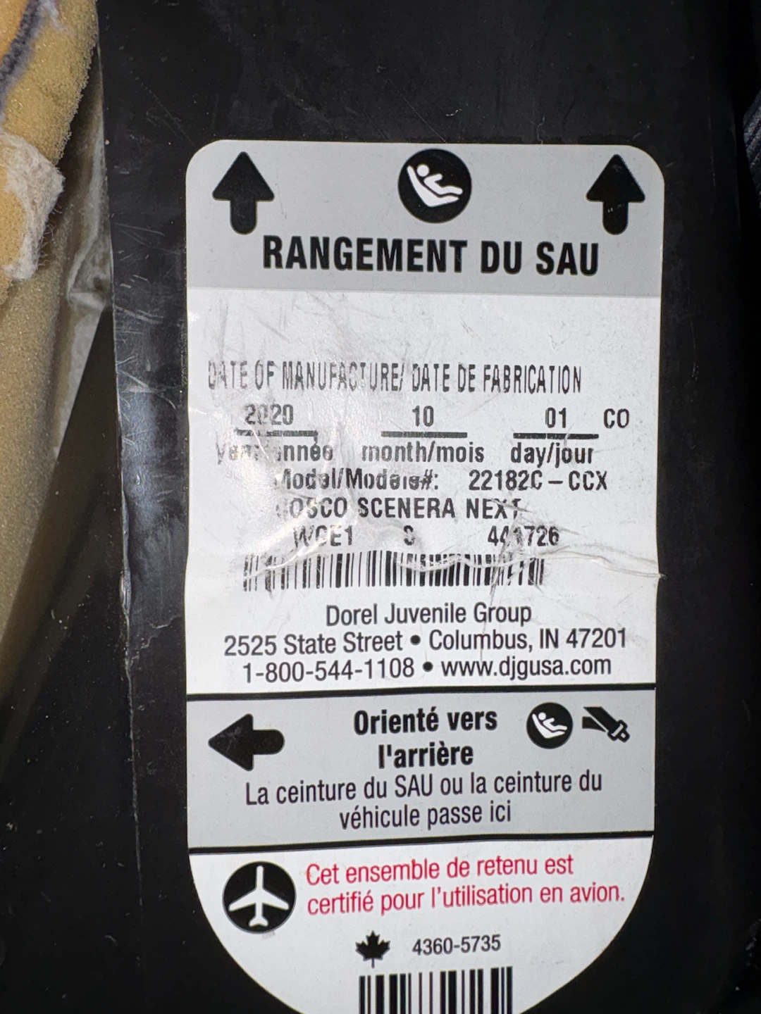 Cosco Scenera NEXT Convertible Car Seat - photo 3