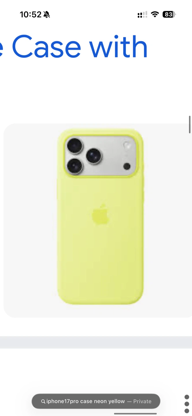 Apple iPhone 17 Pro Silicone Case - Neon Yellow - photo 3