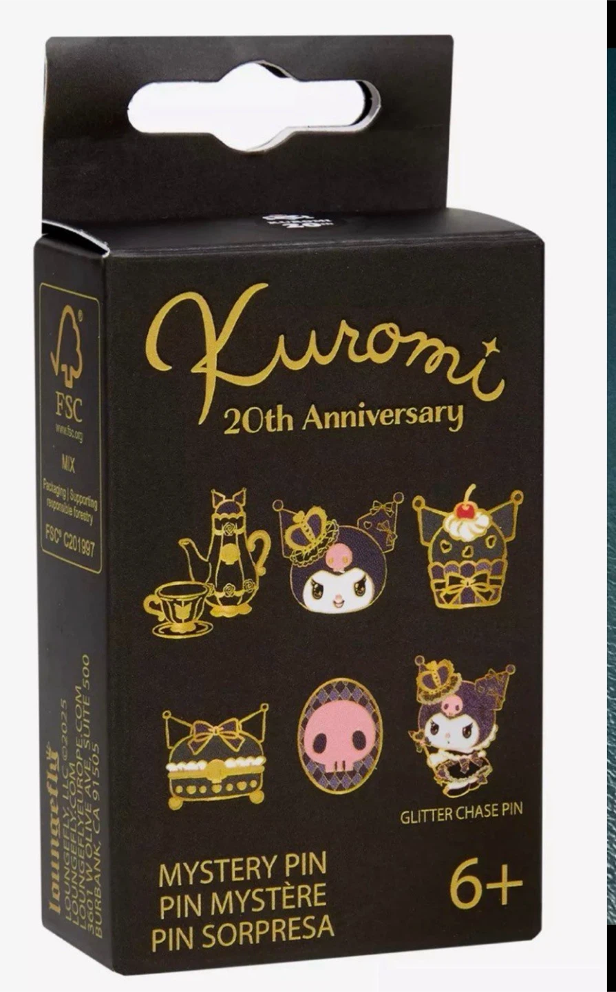 Kuromi 20th Anniversary Mystery Pin