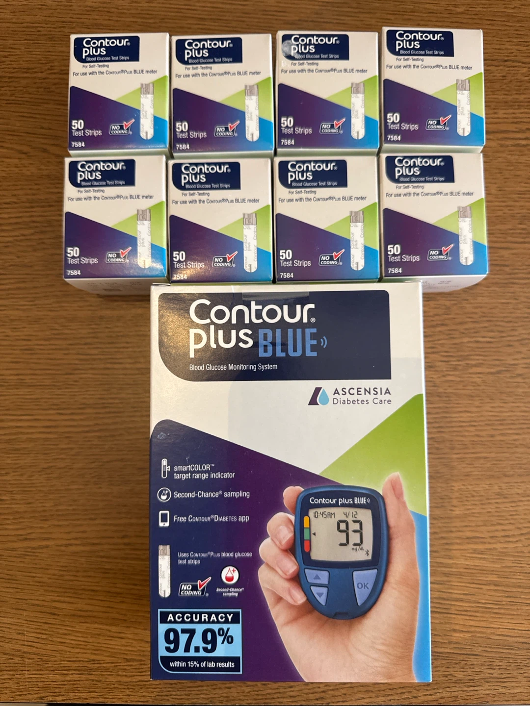 Contour Plus Blue Blood Glucose Monitoring System Kit