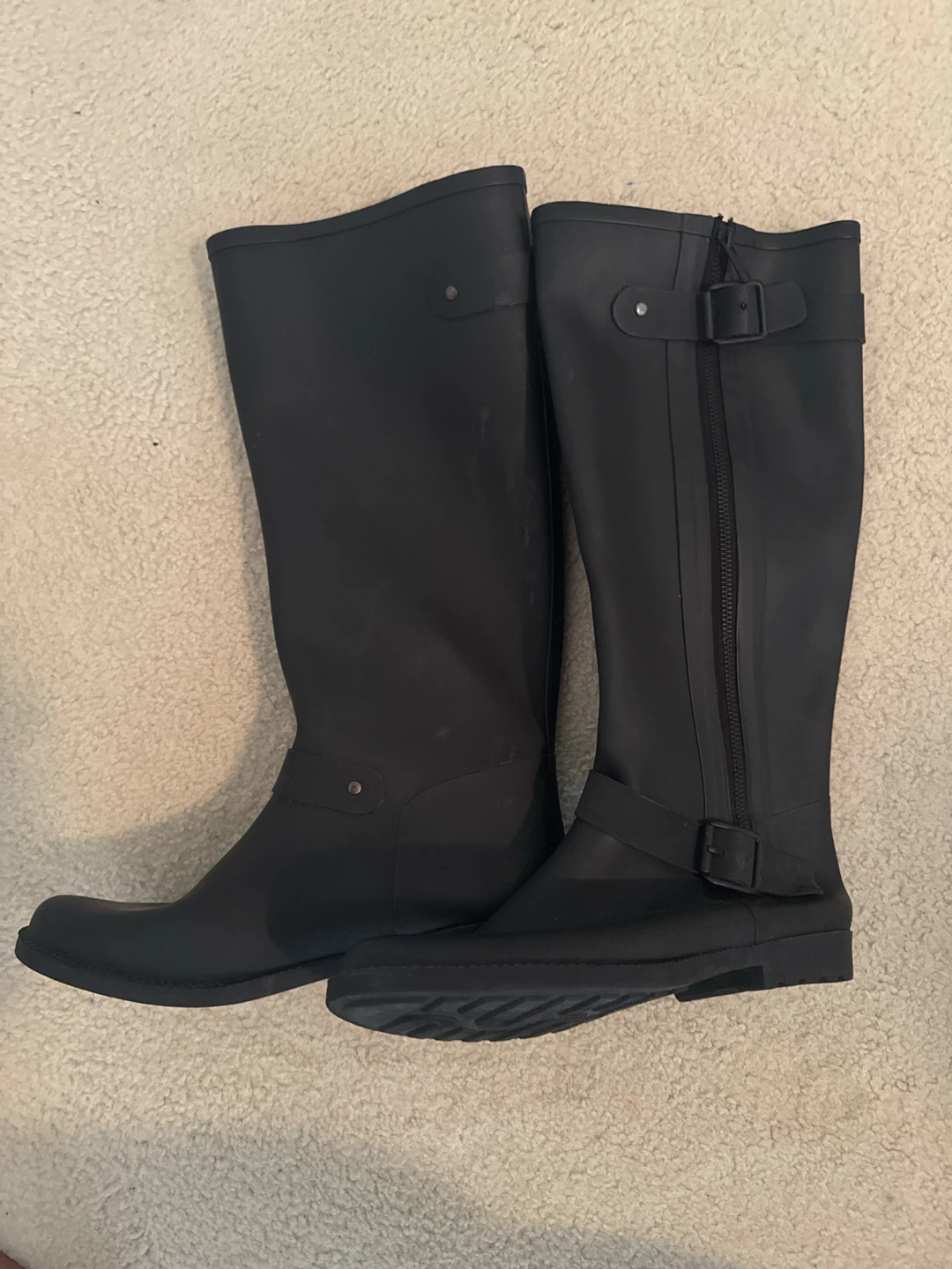 ALDO Black Rubber Rain Boots