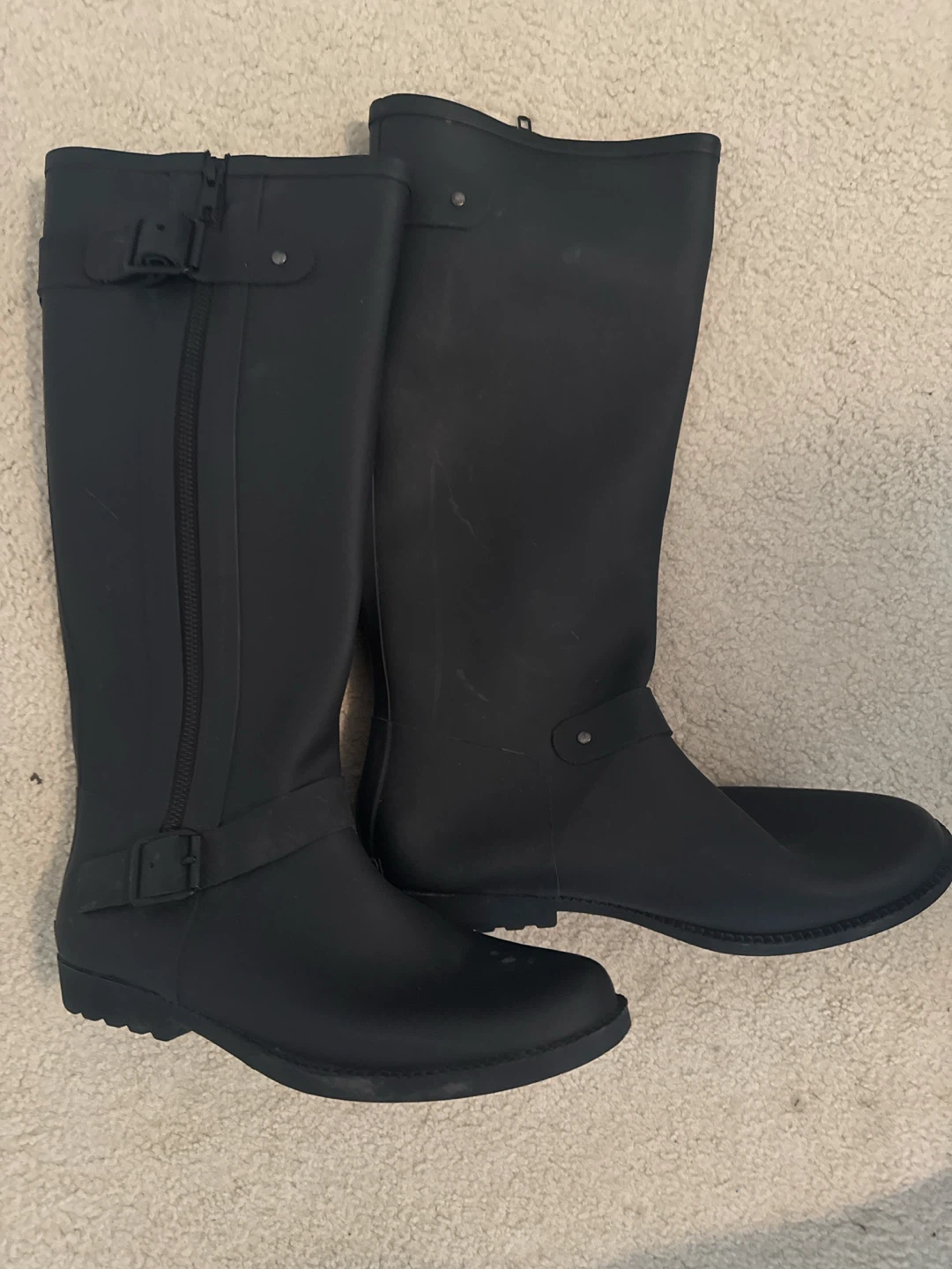 ALDO Black Rubber Rain Boots - photo 2