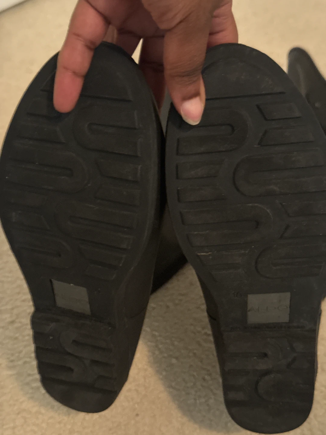 ALDO Black Rubber Rain Boots - photo 3