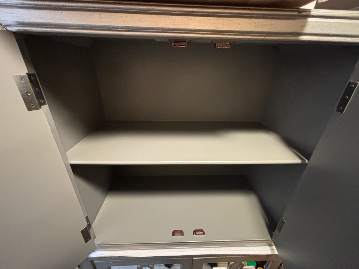Silver Cabinet with Two Doors