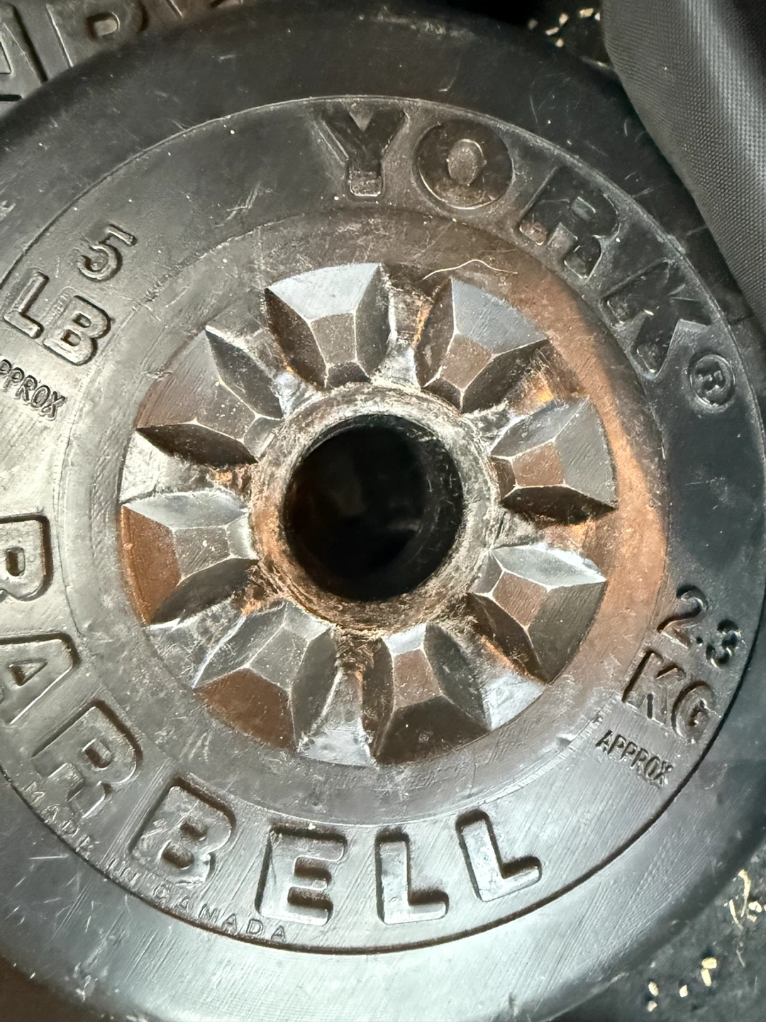 Set of York Barbell Weight Plates and bar - photo 5