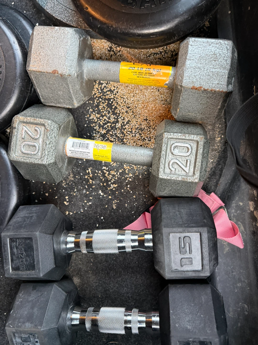 2 Sets of Dumbbells (15lb, 20lb)