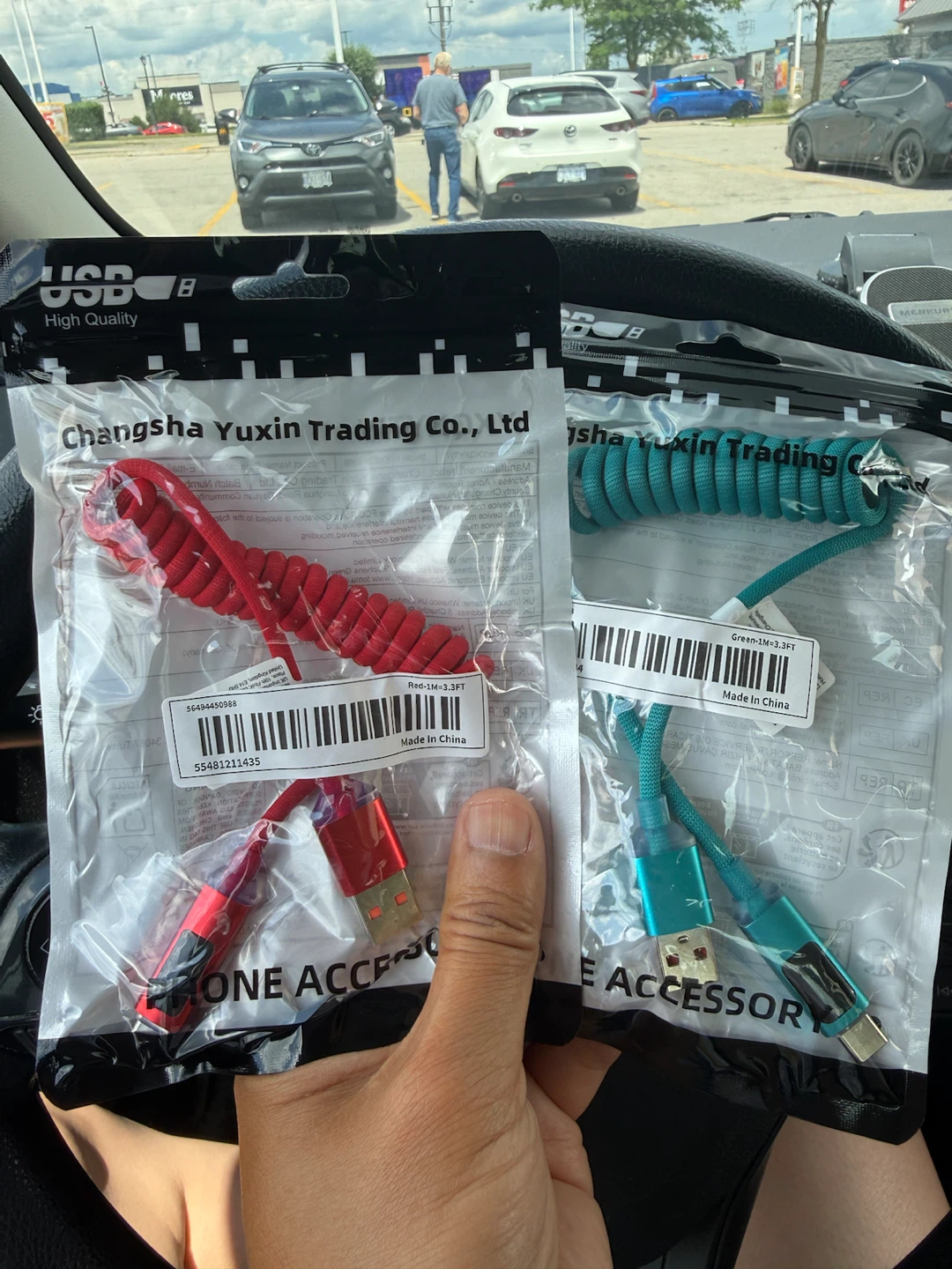 USB Charging Cables (Red & Green)