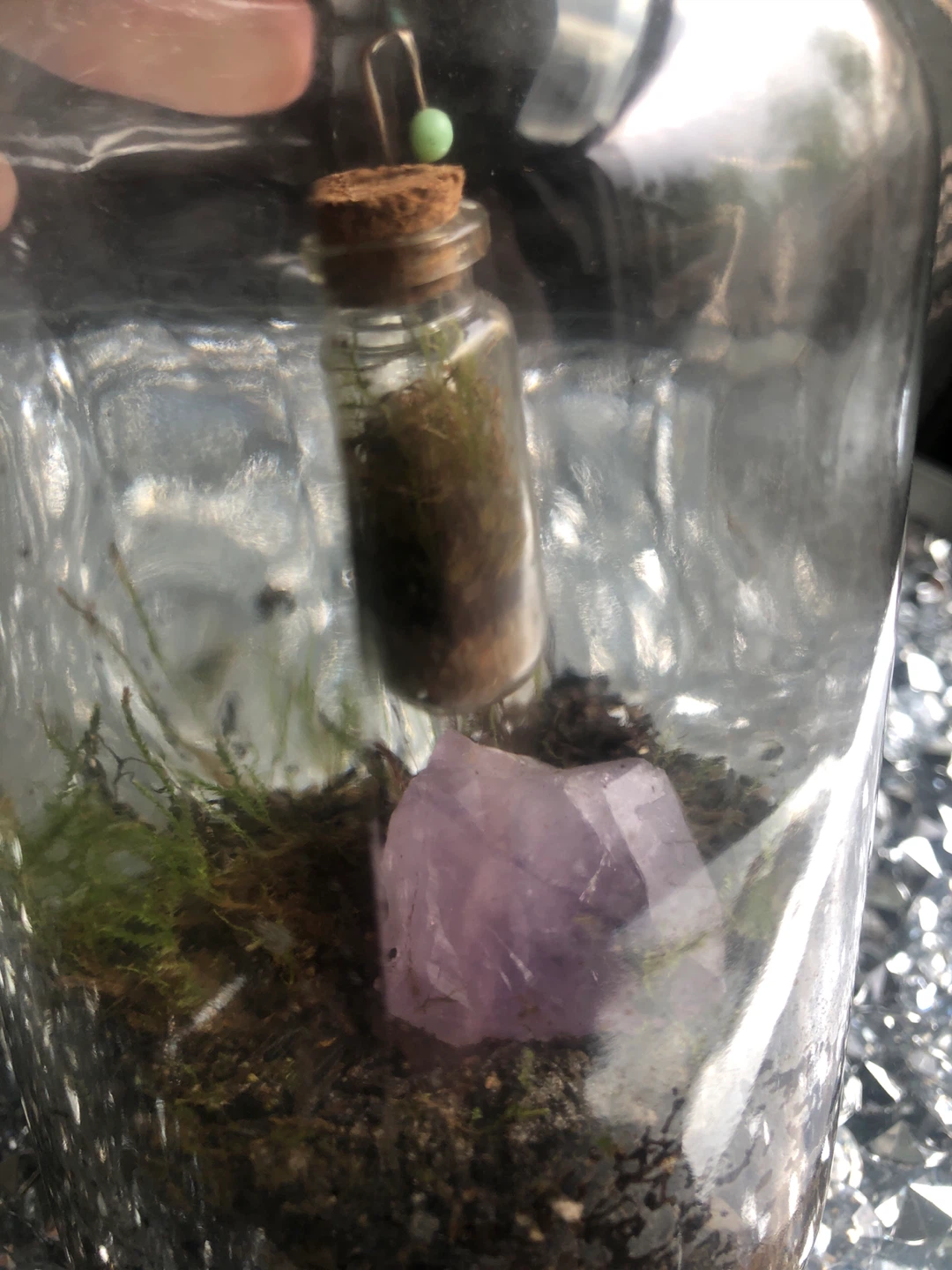 Terrarium Inception! Jar in a Jar with Amethyst & Moss - photo 2