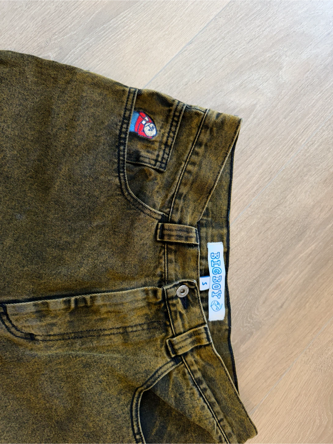 Polar Big Boy Jeans Yellow Wash Size S - photo 2