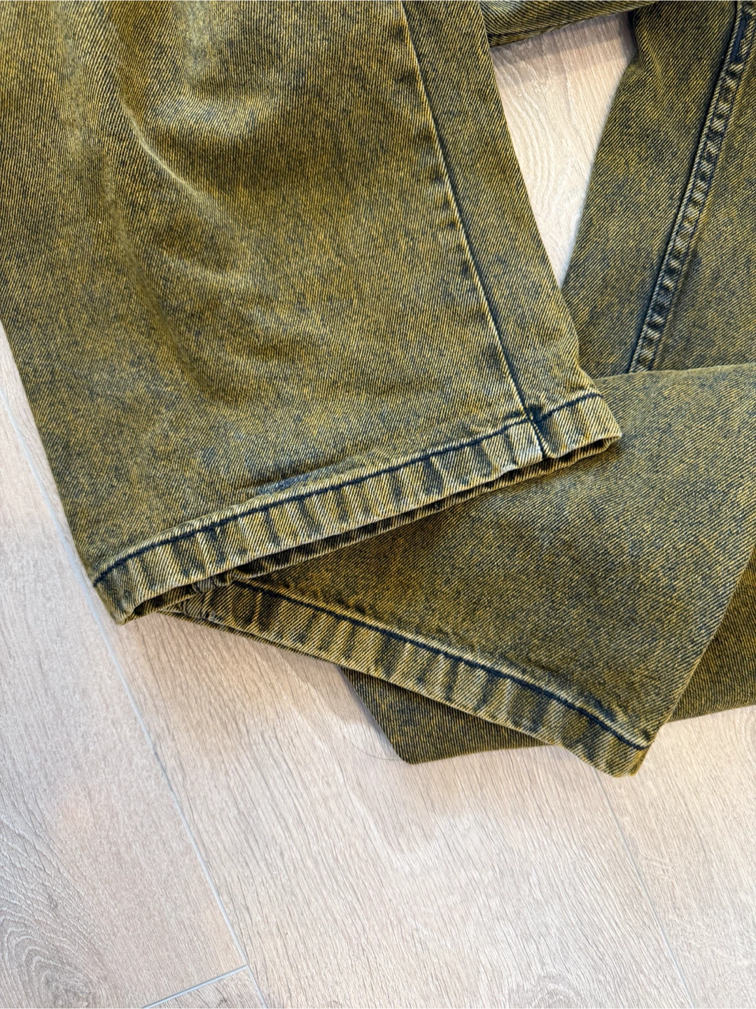 Polar Big Boy Jeans Yellow Wash Size S - photo 4