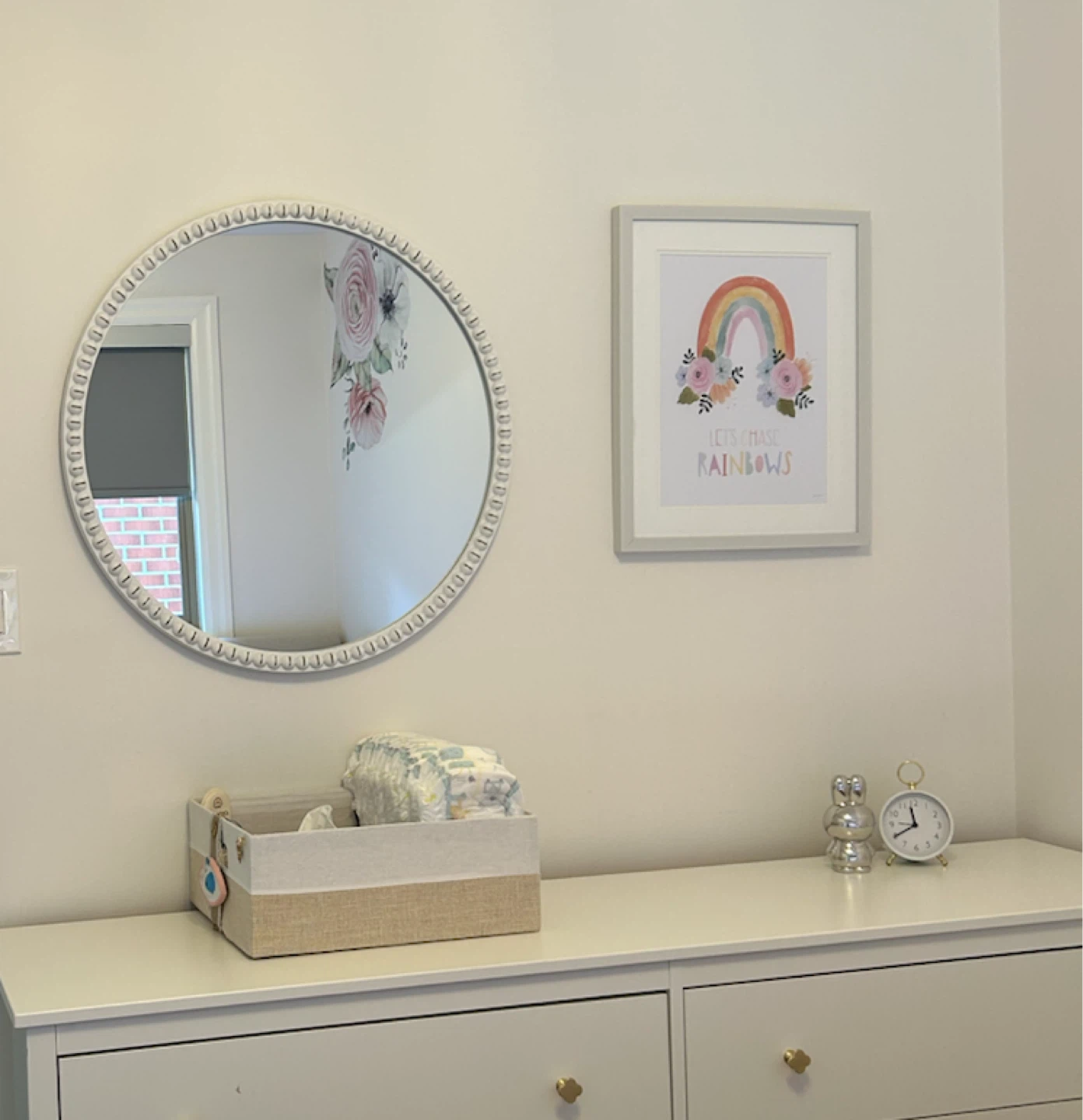Framed "Let's Chase Rainbows" Wall Art - photo 2